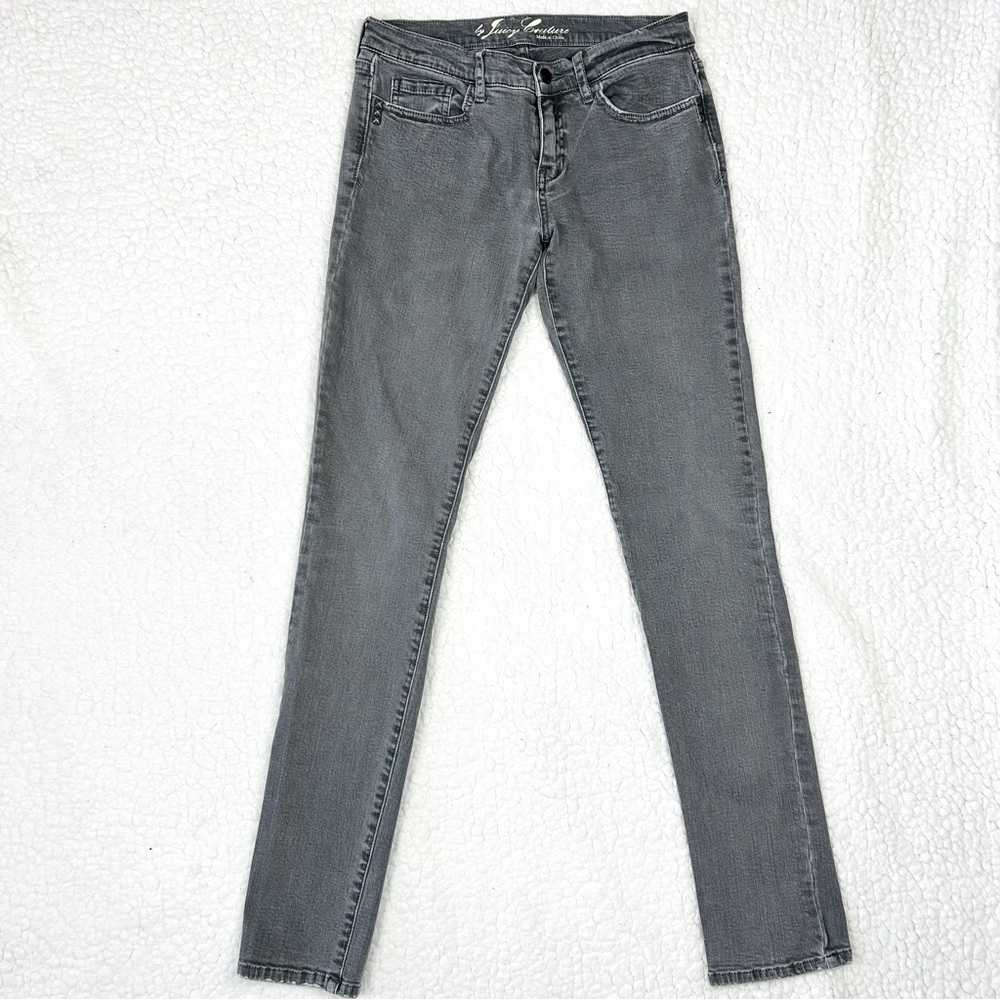 Juicy Couture Jeans Women's Size 28 Gray Low Rise Skinny Stretch Denim